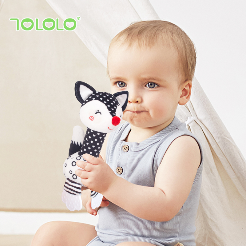 T168270黑白牙膠手搖鈴